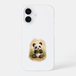 Cute Panda iPhone 16 Case Kawaii Bamboo Hülle