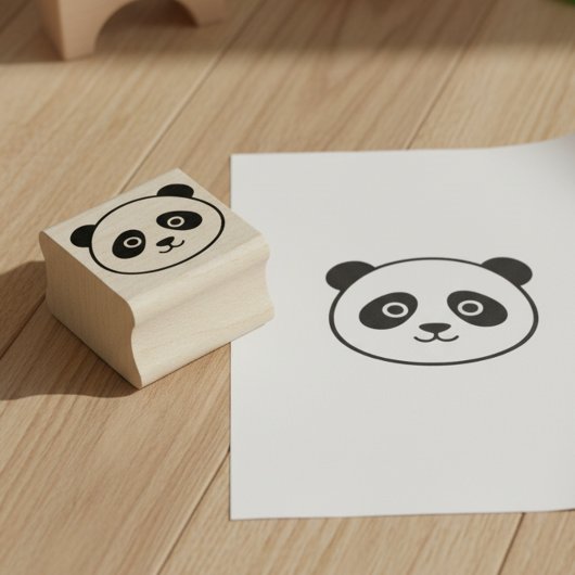 Cute Panda Mini Stamp Gummistempel