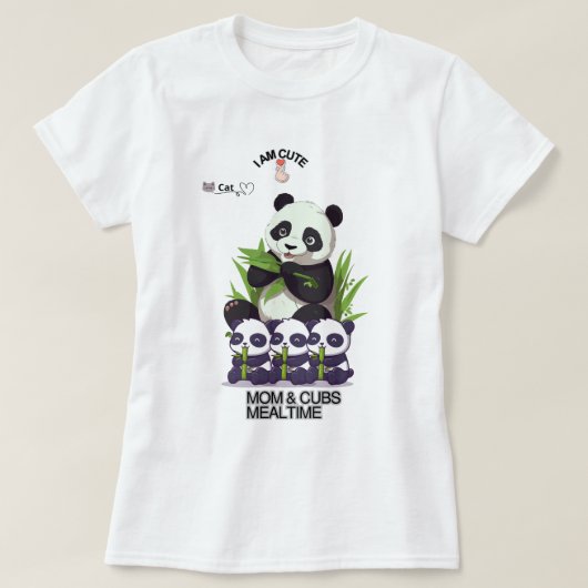 Cute Panda Mom T-Shirt – Adorable Mother’s Day Gif (Design vorne)