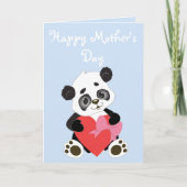 Cute Panda Mother’s Day Karte (Vorderseite)