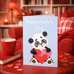 Cute Panda Mother’s Day Karte