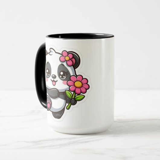 Cute panda Mug Tasse (Vorderseite Links)