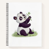Cute Panda Notebook | Dream Quill Notizblock (Vorderseite)