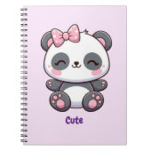 Cute Panda Notizblock (Vorderseite)