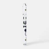 Cute Panda Pattern iPhone Case – Black & White 16 Hülle (Linke Seite)
