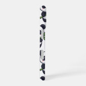 Cute Panda Pattern iPhone Case – Black & White 16 Hülle (Rechte Seite)