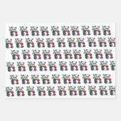 Cute Panda Pattern Wrapping Paper for Gifts and Pa Geschenkpapier Set (Vorderseite 3)