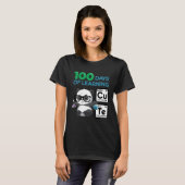 Cute Panda Scientist 100 Shoulder Days T-Shirt (Vorne ganz)