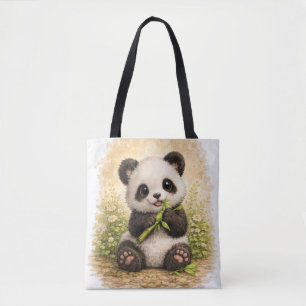 Cute Panda Tote Bag Kawaii Animal Bear Tasche