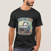 Cute Panda Work From Home T-Shirt (Vorderseite)