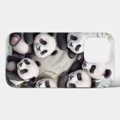 Cute Pandas Group Photo Case-Mate iPhone Hülle (Rückseite (Horizontal))