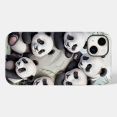 Cute Pandas Group Photo Case-Mate iPhone Hülle (Rückseite (Horizontal))