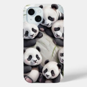 Cute Pandas Group Photo Case-Mate iPhone Hülle (Rückseite)
