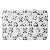 Cute Pandas Pattern  Badematte (Vorderseite)