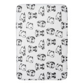 Cute Pandas Pattern  Badematte (Vorderseite Vertikal)