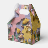 Cute Paper Cut Bunny Easter Party Gift Box Geschenkschachtel (Rückseite)