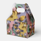 Cute Paper Cut Bunny Easter Party Gift Box Geschenkschachtel (Vorderseite)