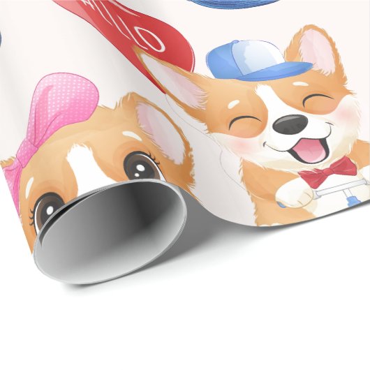 Cute Pappy Geschenkpapier (Rolleneckpunkt)