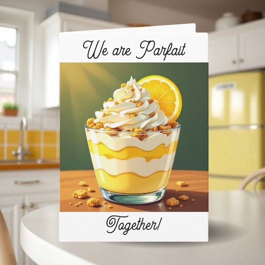 Cute Parfait Happy Anniversary Love Karte