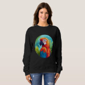 Cute Parrot Bird Parrot Motif Birds Parrot 1 Sweatshirt (Vorne ganz)