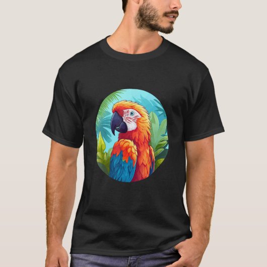 Cute Parrot Bird Parrot Motif Birds Parrot 1 T-Shirt (Vorderseite)