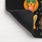 Cute Party Animals Birthday Wildlife Zoo Birthday Mousepad (Ecke)
