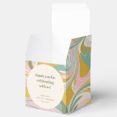 Cute Pastel Abstract Custom Bridal Shower Thanks Geschenkschachtel (Geöffnet)