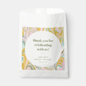 Cute Pastel Abstract Custom Bridal Shower Thanks Geschenktütchen (Vorderseite)