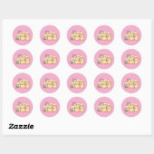 Cute Pastel Baby Chicks Sticker Sheet (Blatt)