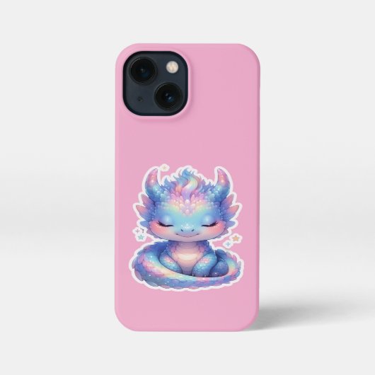 Cute Pastel Baby Dragon  iPhone Hülle (Rückseite)