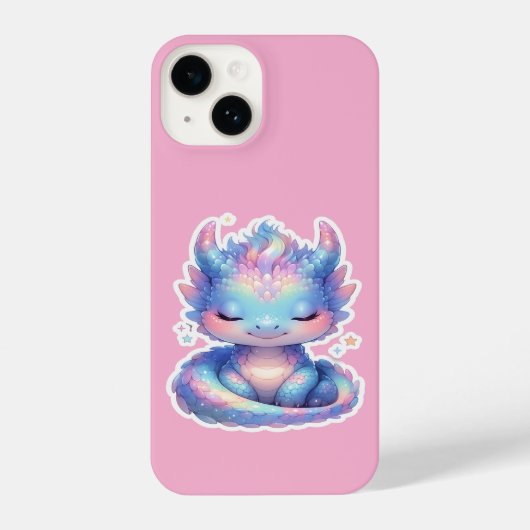 Cute Pastel Baby Dragon  iPhone Hülle (Rückseite)