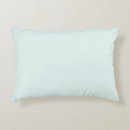 Cute pastel background Polka dots Nursery Blue Dekokissen