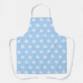 Cute Pastel Blue and Pink Teapot Pattern Schürze (Vorderseite)