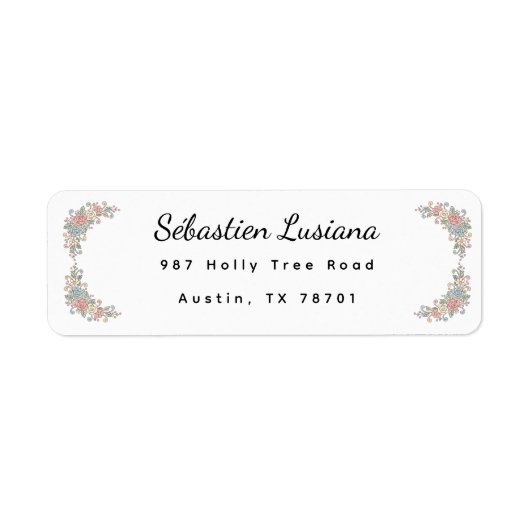 Cute Pastel Boho Rainbow Baby Shower Address (Vorne)