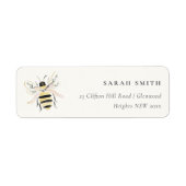 Cute Pastel Bumble Bee Neutral Address (Vorne)