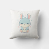 Cute Pastel Bunny Baby Onesie Kissen (Rückseite)