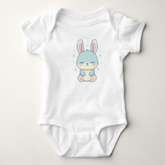 Cute Pastel Bunny Baby Onesie Strampler