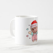 Cute Pastel Cartoon Character Mug Wrap with Blank Kaffeetasse (Vorderseite Links)