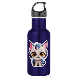 Cute "Pastel Cat" Water Bottle Edelstahlflasche