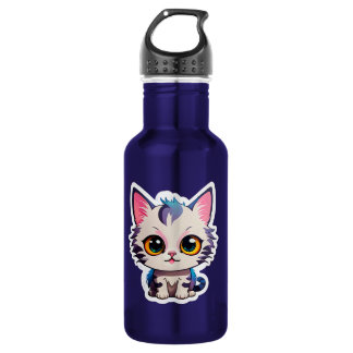 Cute "Pastel Cat" Water Bottle Edelstahlflasche
