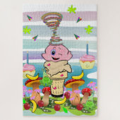 Cute Pastel Colors Puzzles Happy Birthday (Vertikal)