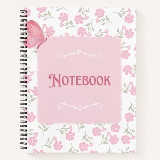 Cute Pastel Diary Notebook | Soft Aesthetic Journa Notizblock (Vorderseite)