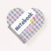Cute Pastel Diary Notebook | Soft Aesthetic Journa Notizblock (Vorderseite)