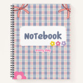 Cute Pastel Diary Notebook | Soft Aesthetic Journa Notizblock (Vorderseite)