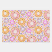 Cute Pastel Donuts & Hearts Geschenkpapier Set (Vorderseite 3)