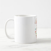 Cute Pastel Easter Bunny Basket Illustration Kaffeetasse (Links)