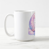 Cute Pastel Easter Bunny Mug – Moon Aesthetic Kaffeetasse (Links)