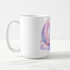 Cute Pastel Easter Bunny Mug – Moon Aesthetic Kaffeetasse
