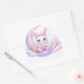 Cute Pastel Easter Bunny Sticker – Moon Aesthetic (Umschlag)
