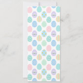 Cute Pastel Easter Eggs Pattern  Einladung (Vorderseite)
